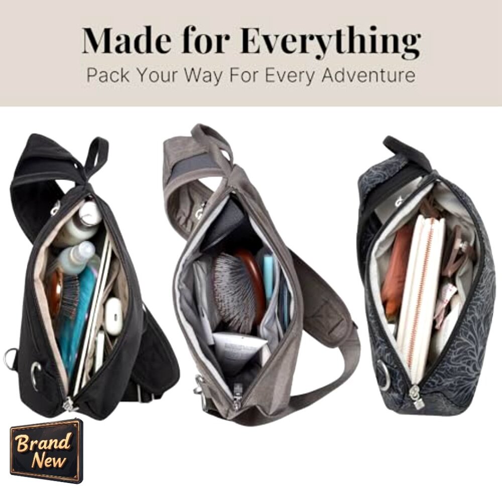 Polyester Sling Backpack with Adjustable Strap, R… - image 7
